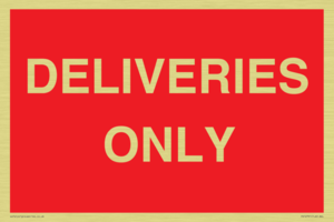 DELIVERIES ONLY